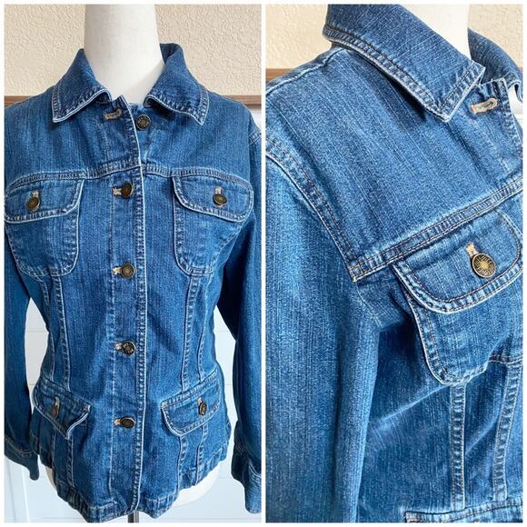 J. Jill Denim 4 pocket‎ Trucker Jacket size XS - Picture 3 of 9